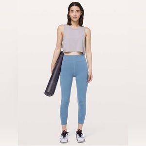 Lululemon In Movement 7/8 Tight Everlux 25" in Utility Blue Size 2